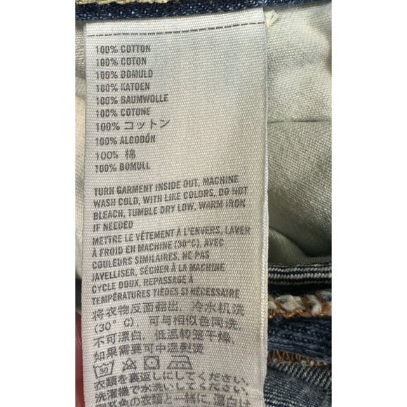 Abercrombie & Fitch Jeans Mens 28x31 Blue Remsen Low Rise Slim Straight Read - Picture 16 of 16